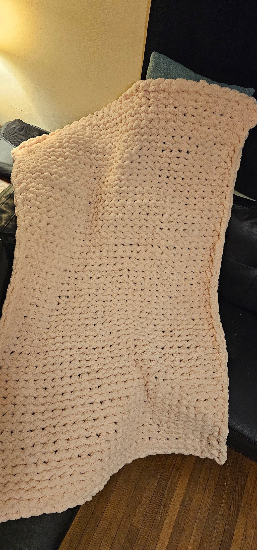 Chunky Blanket-Soft Pink
